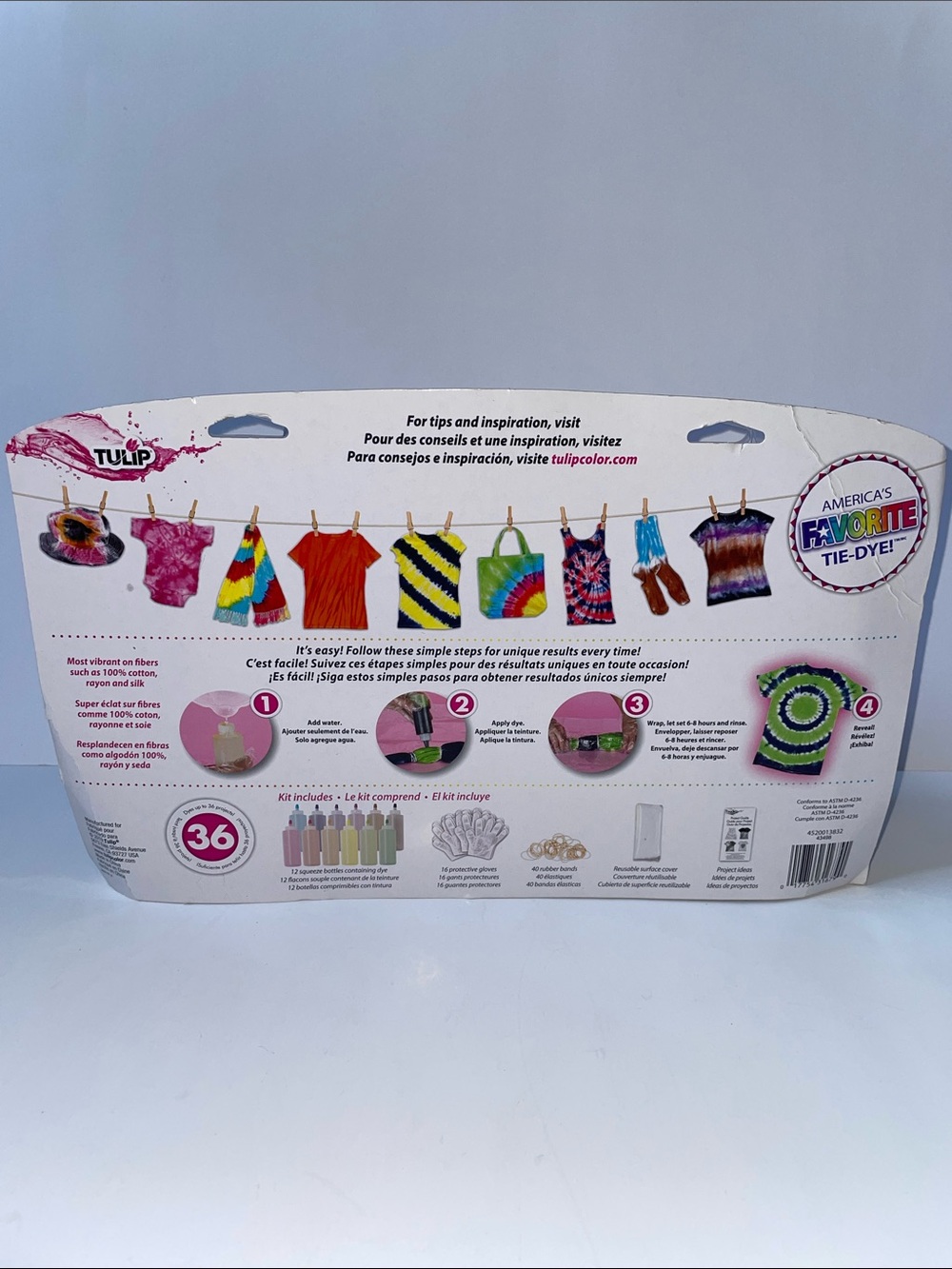 NIB One-Step Tie-Dye Kit – Multi-Color 36-Pack. - Picture 2 of 8